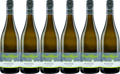 6x Weißburgunder feinherb 2023 - Weingut Wind-Rabold, Pfalz - Weißwein von Weingut Wind-Rabold