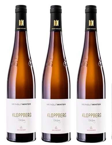 3x 0,75l - 2020er - Weingut Winter - Kloppberg - Riesling - VDP.Großes Gewächs - Qualitätswein Rheinhessen - Deutschland - Weißwein trocken von Weingut Winter