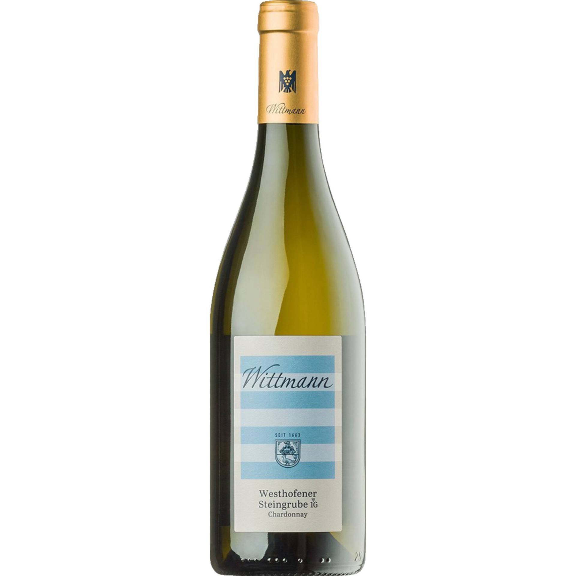 Westhofen Steingrube Chardonnay Erste Lage, Trocken, Rheinhessen, Rheinhessen, 2022, Weißwein von Weingut Wittmann, D - 67593 Westhofen