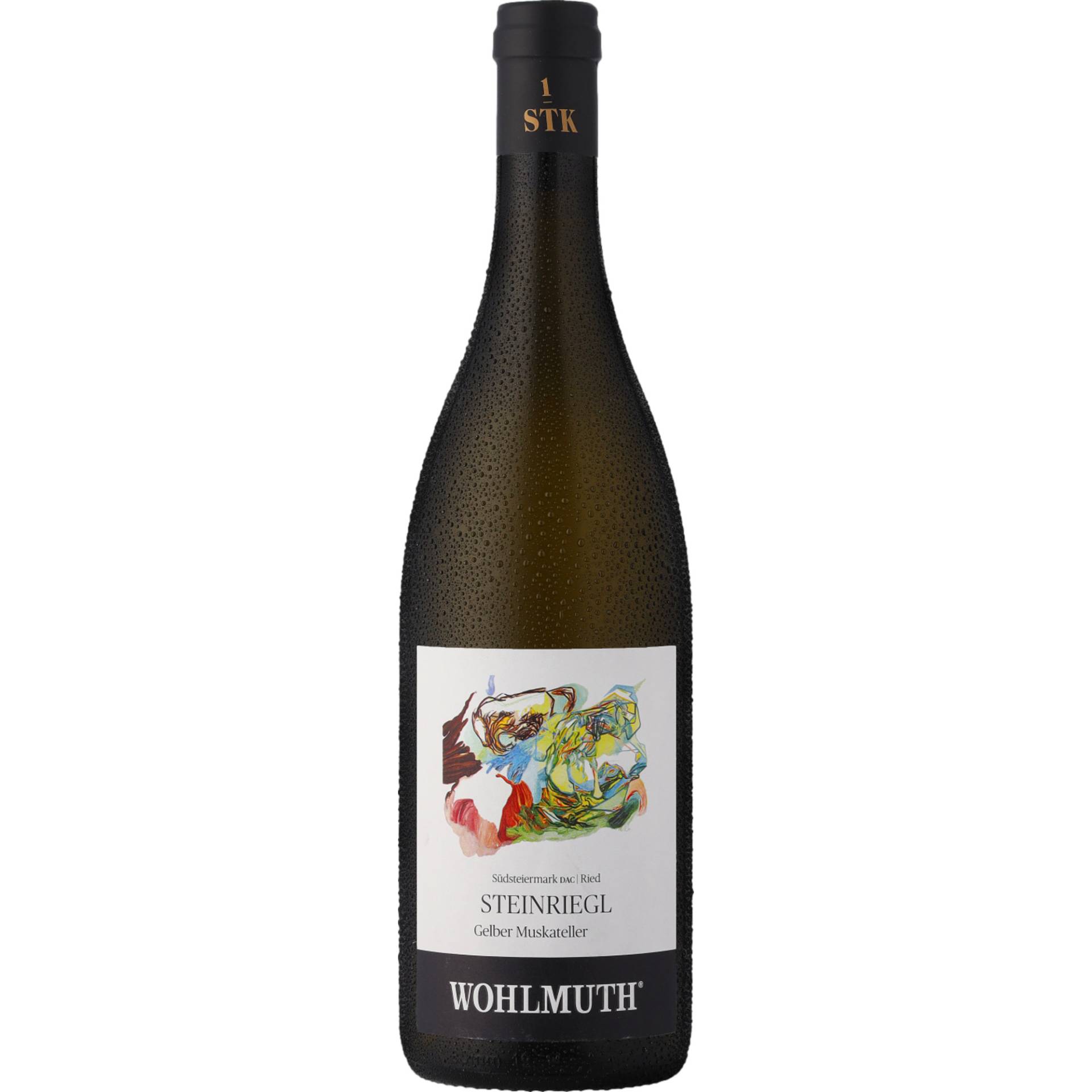 Wohlmuth Gelber Muskateller Ried Steinriegl, Trocken, Südsteiermark DAC, Steiermark, 2022, Weißwein von Weingut Wohlmuth GmbH, Fresing 24, A-8441 Südsteiermark