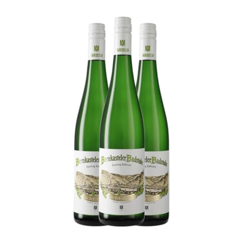 Thanisch Bernkasteler Badstube Kabinett Riesling Mosel 75 cl Weißwein (Karton mit 3 Flaschen von 75 cl) von Weingut Wwe. Dr. H. Thanisch - Erben Thanisch