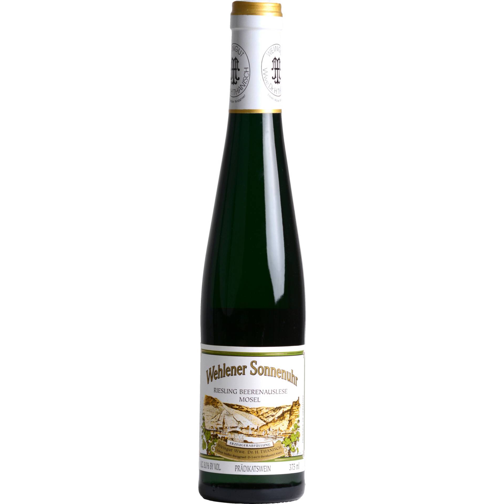 Thanisch Wehlener Sonnenuhr Beerenauslese, Edelsüß, 0,375 l, Mosel, Mosel, 2006, Weißwein von Weingut Wwe. Dr. Thanisch, Erben Thanisch, D - 54470 Bernkastel-Kues