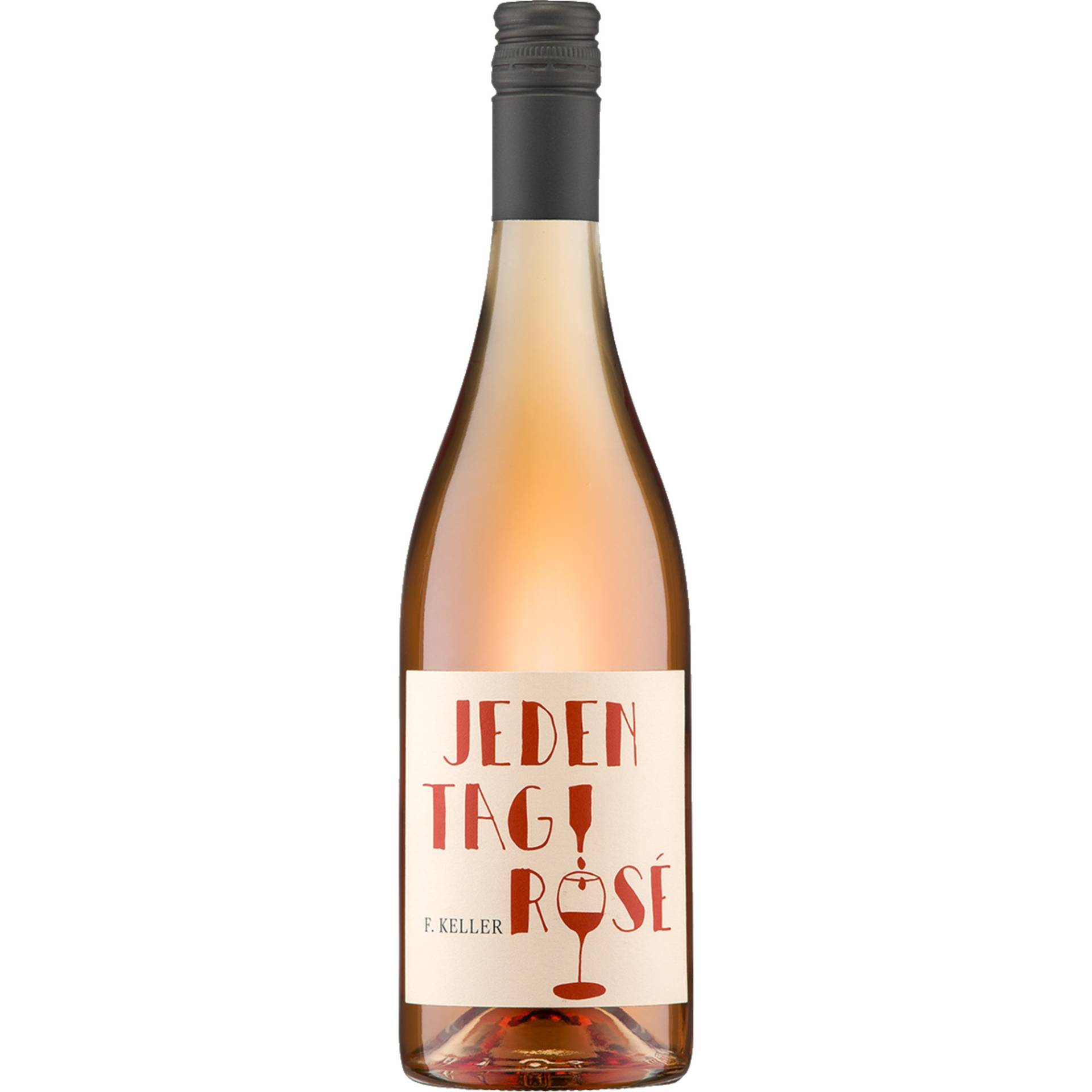 Jedentag Rosé, Trocken, Badischer Landwein, Baden, 2023, Roséwein von Weinhaus F. Keller, D - 79235 Vogtsburg-Oberbergen