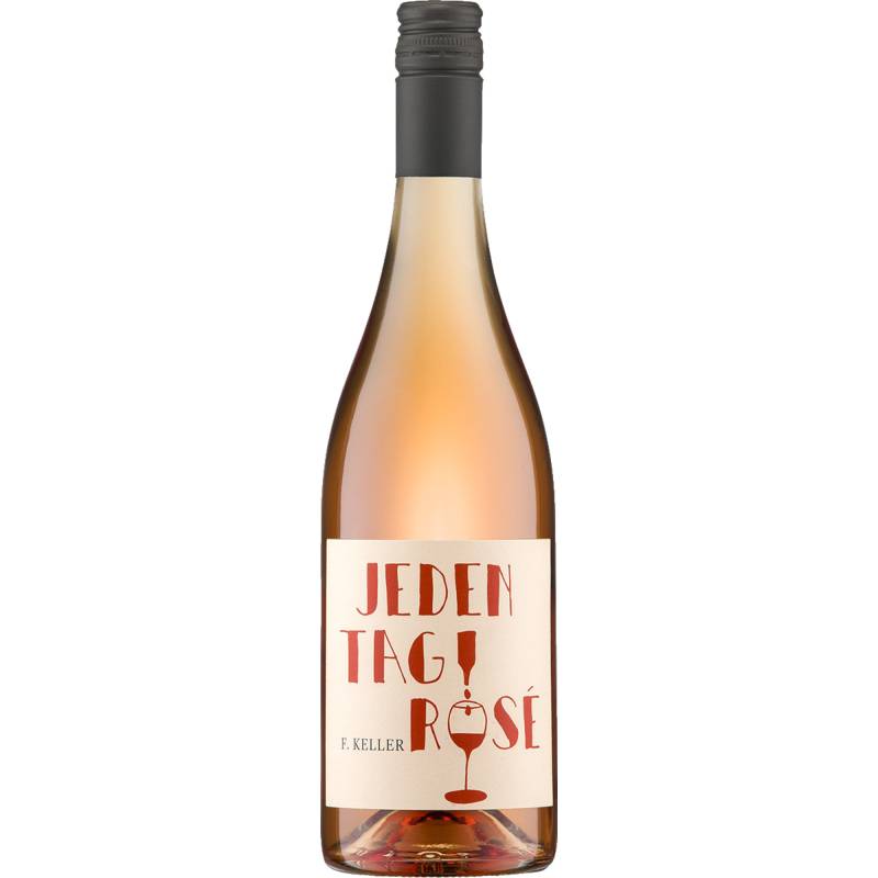 Jedentag Rosé, Trocken, Badischer Landwein, Baden, 2023, Roséwein von Weinhaus F. Keller, D - 79235 Vogtsburg-Oberbergen