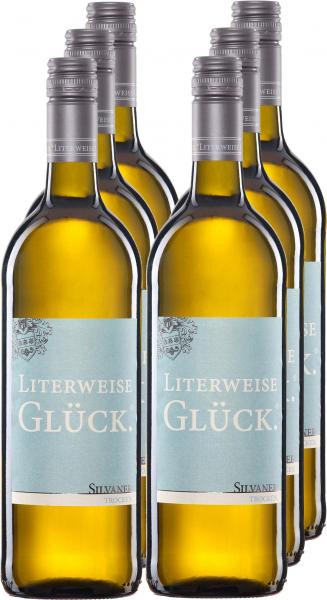 Weinhaus Flick Literweise Glück Silvaner Weißwein trocken von Weinhaus Flick