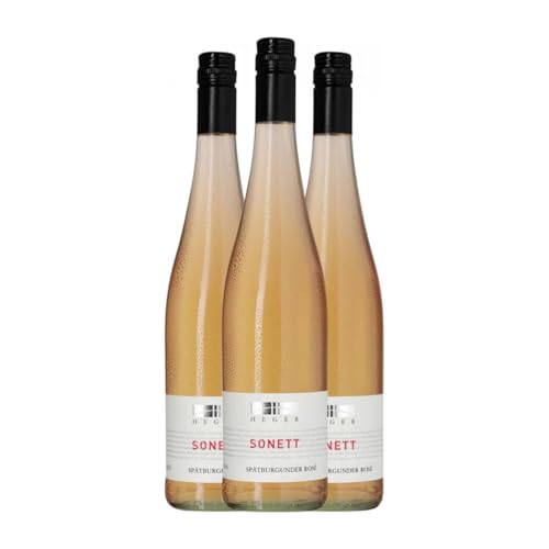 Joachim Heger Sonett Rosé Spätburgunder Trocken Baden 75 cl Rosé-Wein (Karton mit 3 Flaschen von 75 cl) von Weinhaus Joachim Heger