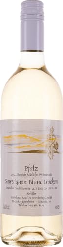 Weinhaus Müller Bornheim Pfälzer Weißwein Sauvignon blanc 2021 trocken 1 x 0,75 L Flasche direkt vom Winzer, Anzahl Flaschen:1 Flasche von Weinhaus Müller Bornheim