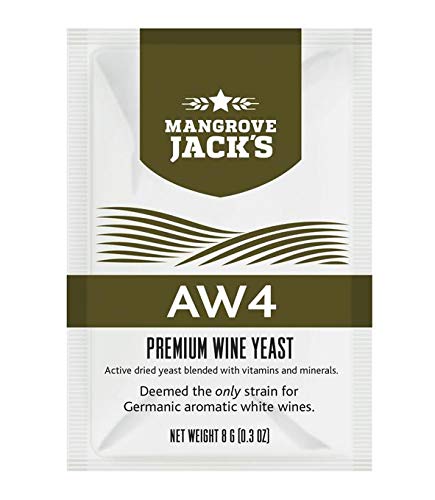 Weinhefe - Mangrove Jack's AW4-8g/25L Trocken Hefe für Weißwein Riesling - Gewurztraminer von Weinhefe - Mangrove Jack's