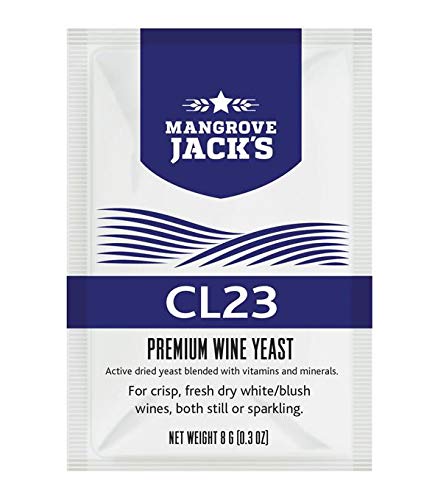 Weinhefe - Mangrove Jack's CL23-8g/25L Trocken Hefe für fruchtige Weiß & Blush Landweine von Weinhefe - Mangrove Jack's