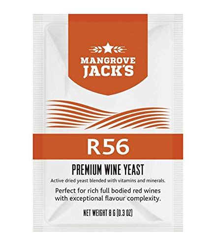 Weinhefe - Mangrove Jack's R56-8g/25L Trocken Hefe für Rotwein von Weinhefe - Mangrove Jack's