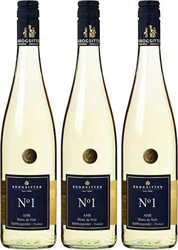 Weinkellerei Brogsitter Spätburgunder Blanc de Noir N grad 1 Trocken (3 x 0.75 l) von UOOTPC