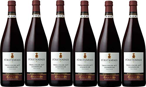 Weinkellerei Hohenlohe Fürstenfass Trollinger mit Lemberger QW trocken (6 x 1L) von Weinkellerei Hohenlohe