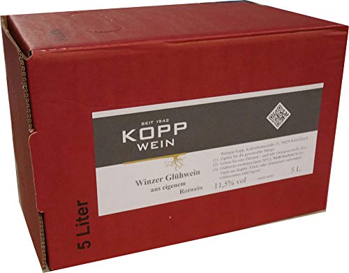 5l roter Winzerglühwein Spätburgunder Glühwein direkt vom Erzeuger Kopp von Weinkellerei Kopp