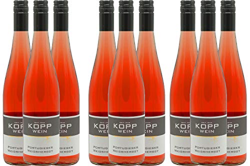 9 Flaschen 2023er Portugieser Rosè lieblich Deutscher Qualitätswein 0,75l, direkt vom Erzeuger: Weingut Kopp in Ranschbach von Weinkellerei Kopp