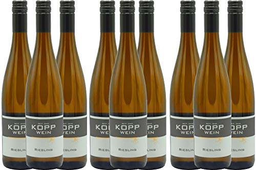 9 Flaschen 2023er Riesling Auslese lieblich Weißwein 0,75l, direkt vom Erzeuger: Weingut Kopp in Ranschbach von Weinkellerei Kopp