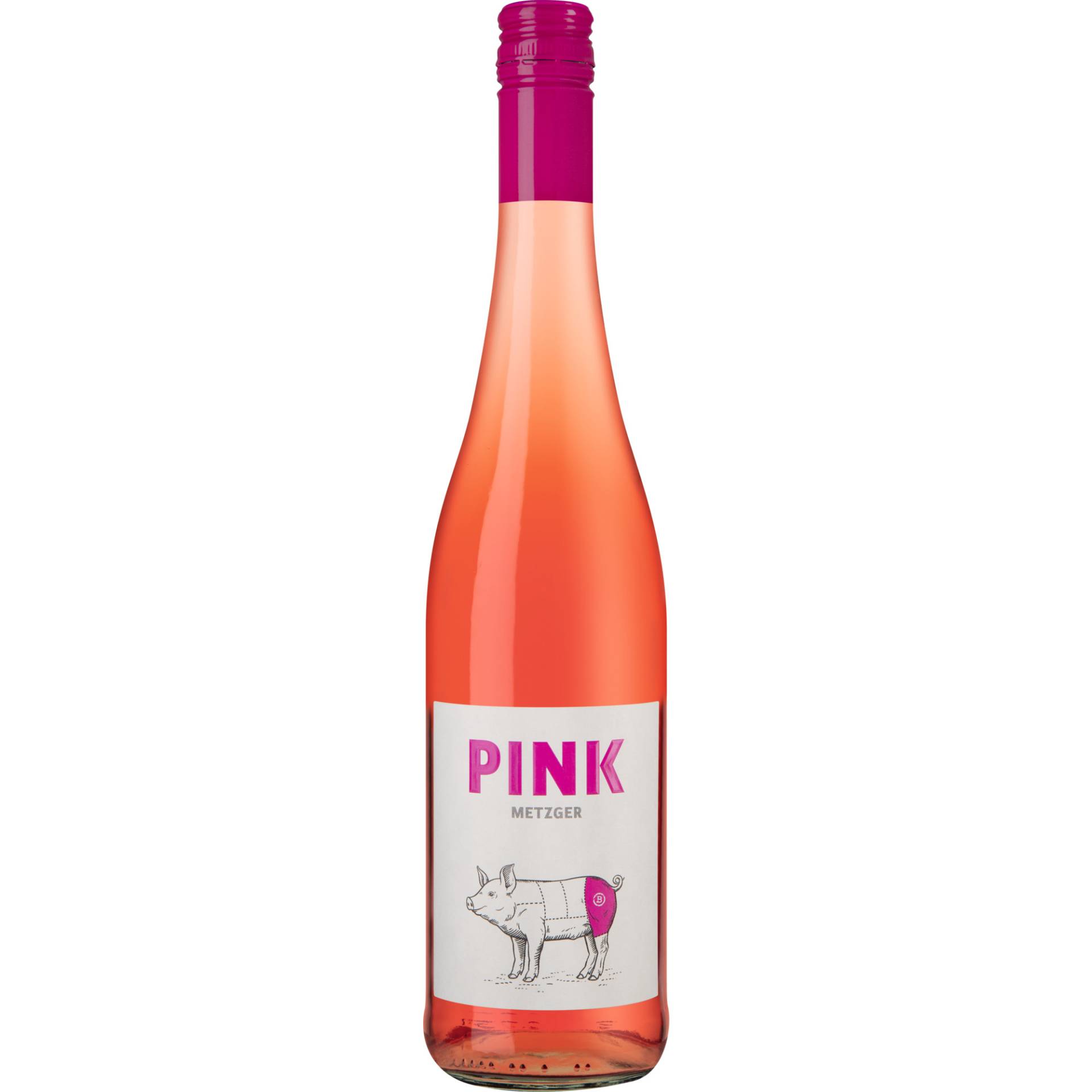 Pink Rosé, Feinherb, Pfalz, Pfalz, 2023, Roséwein von Weinmanufaktur Metzger, Langgasse 32-34, D - 67269 Grünstadt-Asselheim