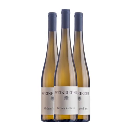 Weinrieder Grüner Veltliner 75 cl Weißwein (Karton mit 3 Flaschen von 75 cl) von Weinrieder