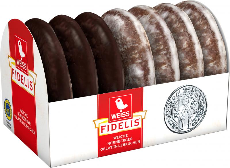 Weiss Fidelis Weiche Oblaten-Lebkuchen Zartbitter-Zuckerguss von Weiss Lebkuchen