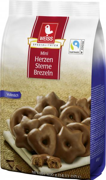 Weiss Lebkuchen Mini Herzen Sterne Brezeln Vollmilch von Weiss Lebkuchen