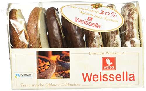 Weiss Weissella Oblatenlebkuchen 3-fach, 21er Pack (21 x 200 g) von Weiss