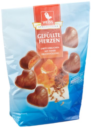 Weiss gefüllte Herzen Vollmilch, 8er Pack (8 x 150 g) von Weiss