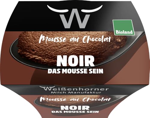 Bioland Mousse au Chocolat noir von Weißenhorner Milch Manufaktur