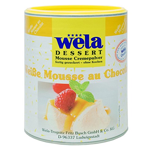 Mousse Exquisit 500 g Weiße Mousse au chocolat von Wela