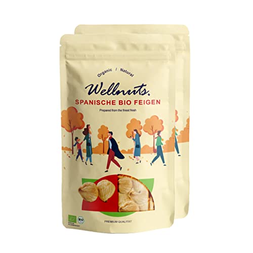 2x Wellnuts spanische Bio Feigen - (2 x 100g) von Wellnuts