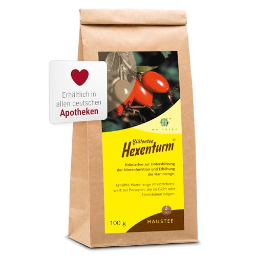 Weltecke Hexenturm-Tee lose 100 g | Nieren & Harnweg | Kräuter-Tee in Deutschland kontrolliert & frisch abgefüllt | Blüten-Tee mit Hibiskus, Holunder, Lavendel & mehr von Weltecke