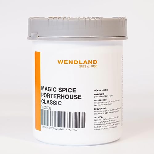 Wendland Magic Spice Porterhouse classic, 1 kg Würzmischung, Original Steakhouse-Qualität von Wendland Spice & Food