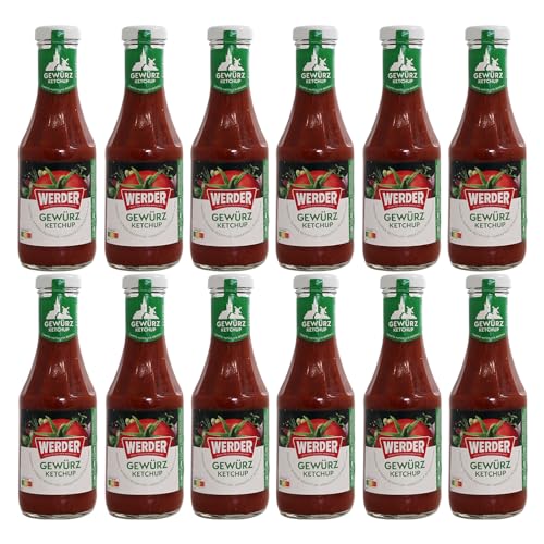 12er Pack Werder Gewürzketchup 12 x 450 ml von Werder Feinkost