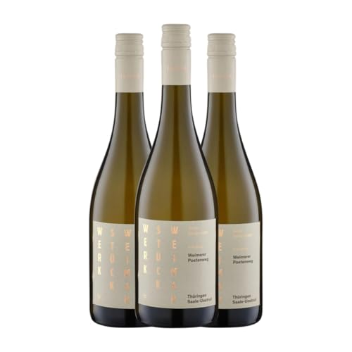 Werkstück Weimar Festtag Werkstück Holzf Grauburgunder 75 cl Weißwein (Karton mit 3 Flaschen von 75 cl) von Werkstück Weimar