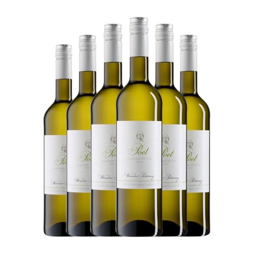 Werkstück Weimar Poet Weiss 75 cl Weißwein (Karton mit 6 Flaschen von 75 cl) von Werkstück Weimar