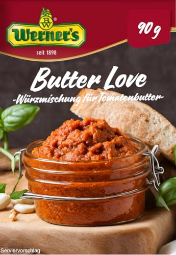 Werner's Gewürzmischung "Butter LOVE", Tomatenbutter 90g Beutel von Werner's