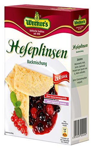 Werner´s Hefeplinsen, 2x4 Stück, 8 Packungen im Karton, Ohne Konservierungsstoffe, ohne zugesetzte Aromen. eine sächsische Spezialität, von Werner´s