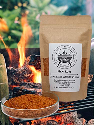 Werner´s Meat Love - Universelle Gewürzmischung - 3 Tüten a.: 150 g, BBQ-Rub von Werner´s