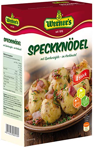 Werner´s Speckknödel 4 Stück im Kochbeutel, 6 Packungen im Karton, von Werner´s