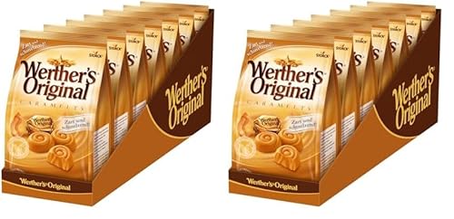 Werther's Original Caramelts – 7 x 153g – Zartschmelzendes Karamell-Konfekt (Packung mit 2) von Werther's Original