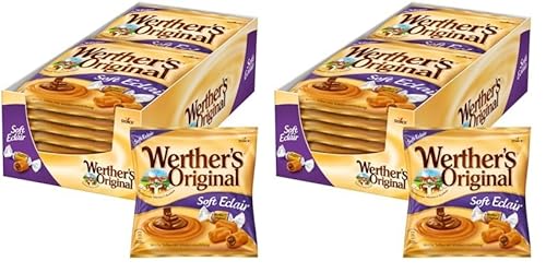 Werther's Original Soft Eclair – 15 x 180g – Weiche Sahnetoffees mit leckerer Schokoladencremefüllung (Packung mit 2) von Werther's Original