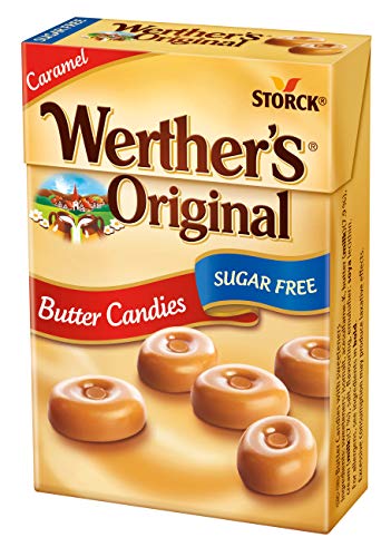 Werther's Original Butterbonbons, zuckerfrei, glutenfrei & vegetarisch, 42 g (20 Stück) von Werther's Original