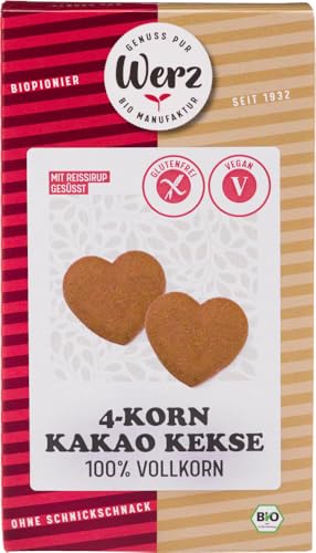 4-Korn Kakao Kekse, glutenfrei von Werz