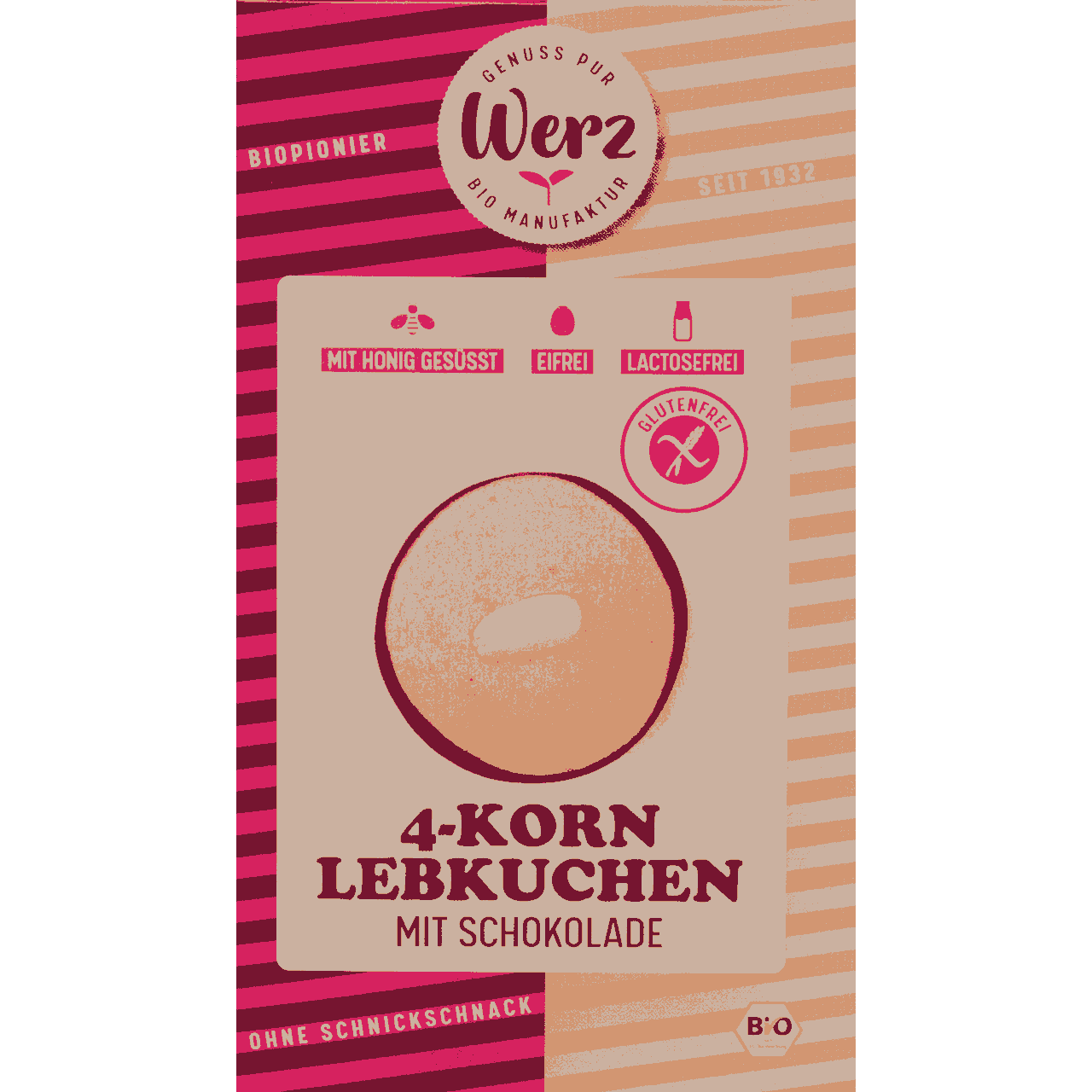 Bio 4-Korn Lebkuchen von Werz