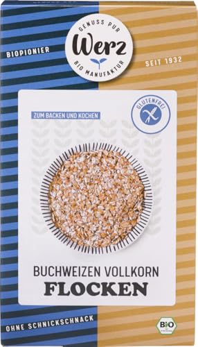 Buchweizen Vollkorn Flocken, glutenfrei 2 x 250 gr von Werz