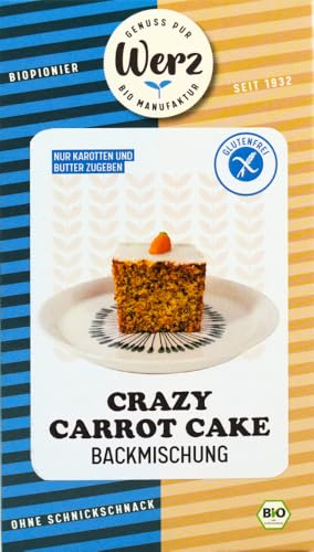 Crazy Carrot Cake, Backmischung, glutenfrei von Werz