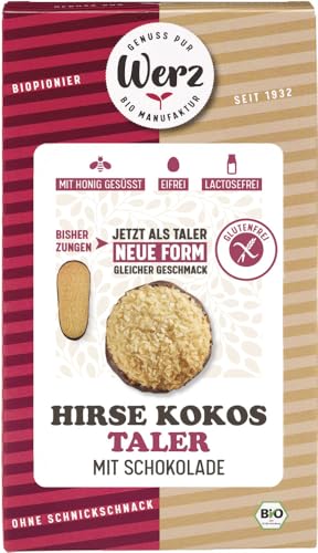 Hirse Kokos Taler mit Schokolade, glutenfrei von Werz