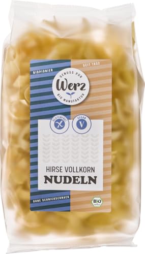 Hirse Vollkorn Nudeln, glutenfrei 12 x 200 gr von Werz