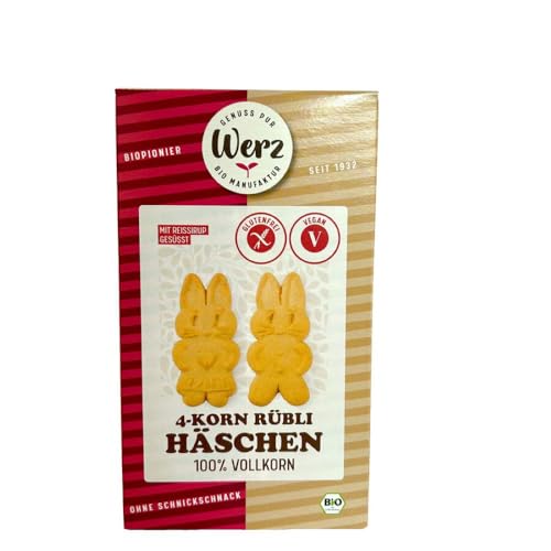 Werz 4-Korn Rübli Häschen, glutenfrei, 125g (2) von Werz