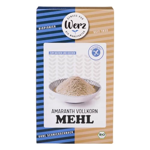 Werz Bio Amaranth Vollkorn Mehl, glutenfrei (6 x 500 gr) von Werz