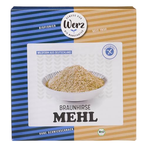 Werz Braunhirse gemahlen glutenfrei, 1er Pack (1 x 500 g Packung) - Bio von Werz