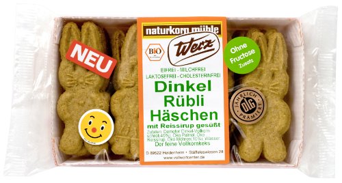 Werz Dinkel-Vollkorn-Rübli-Häschen , 3er Pack (3 x 125 g Packung) - Bio von Werz